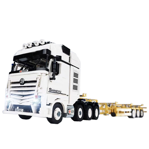 Technik Truck Technik LKW mit Anhänger, 4478 Teile Technic LKW mit 4 M –