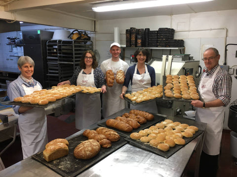 A baking class at Campbell's Bakery