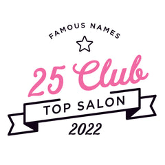 Famous Names Top Salon 2022 Top 25 Club Healthy Nails by Bad Kitti Claws Logo