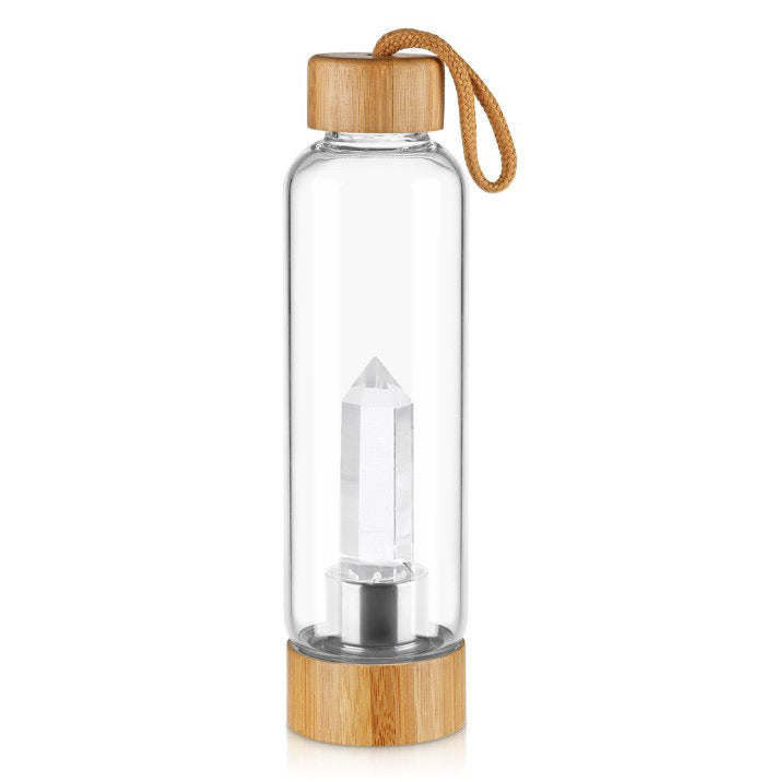 Bamboo Energy Crystal Water Bottle