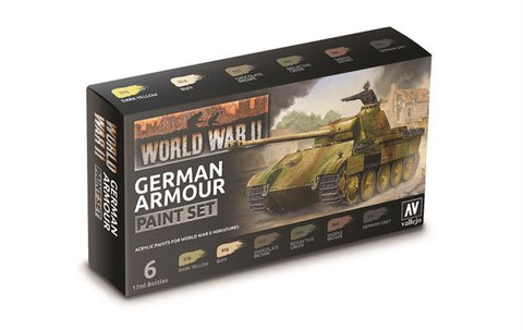 Vallejo Model Color Paint Set - WWII German Camouflage Colors