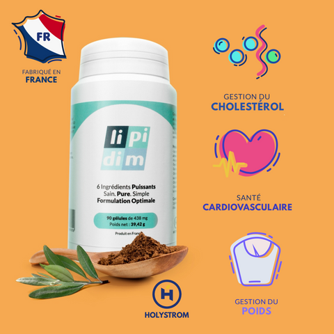 Lipidim - Complément alimentaire contre le cholestérol – Holystrom