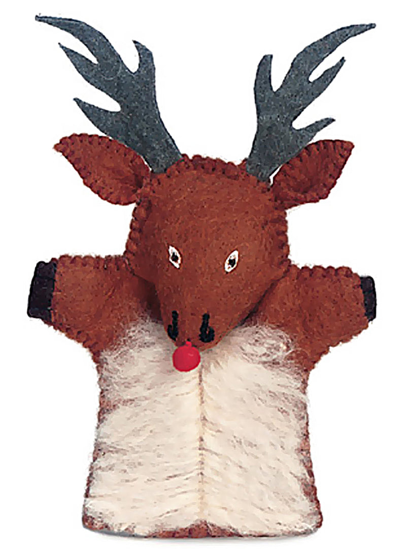 reindeer hand puppet