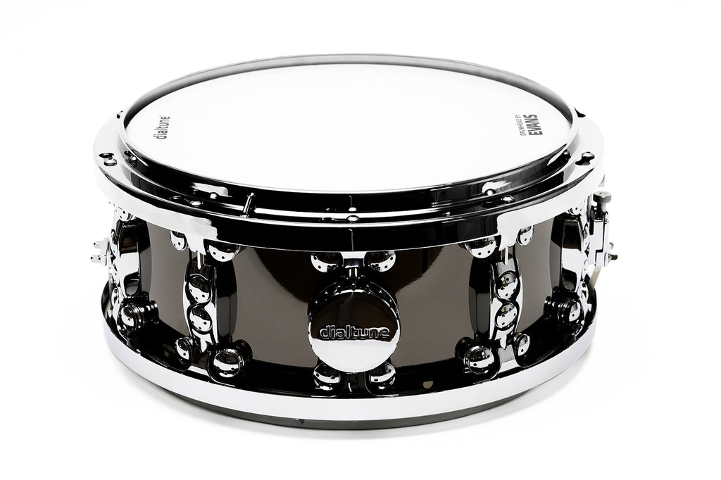 Black Nickel over Brass dialtune snare shell