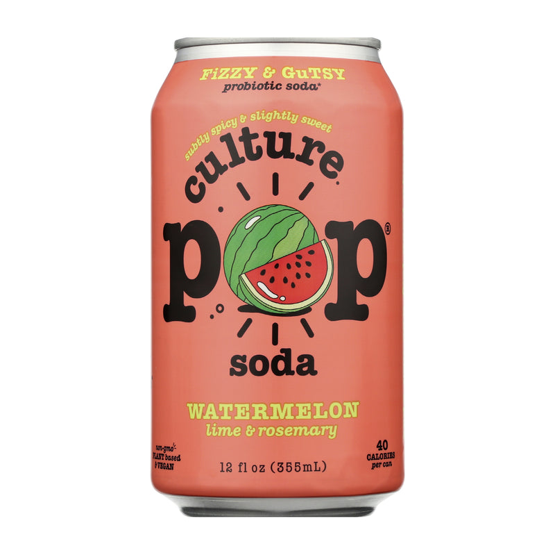 Culture Pop Probiotic Soda Watermelon Lime And Rosemary Crafty In A Box 7683