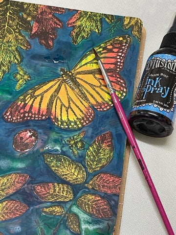 Stamping, art journaling, colouring with Art by Jenny