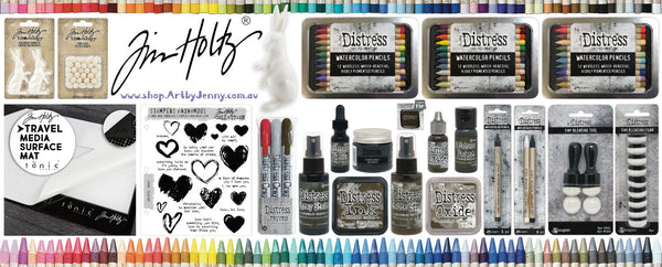 Tim Holtz with Ranger, Stampers Anonymous, Advantus Corp and Tonic Studio presents February 2024 new art and craft supplies