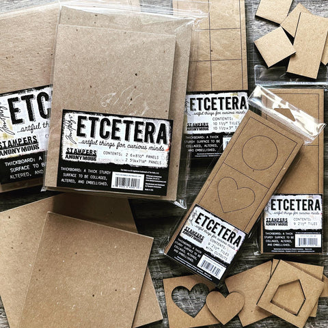 New Etcetera Tiles + Panels take your makes to the next level - by Tim Holtz and Stampers Anonymous.