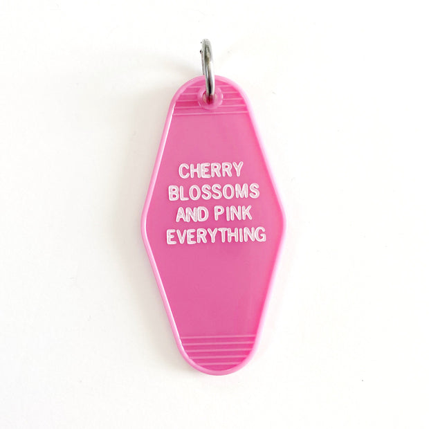Healthmerch Pink Motel Keychain Tag