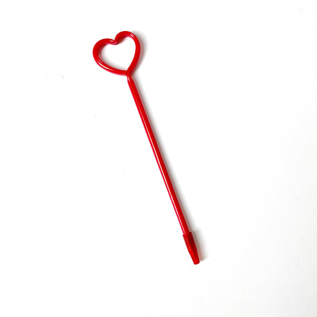 Heart pin Straw/pencil or pen charms in 2023