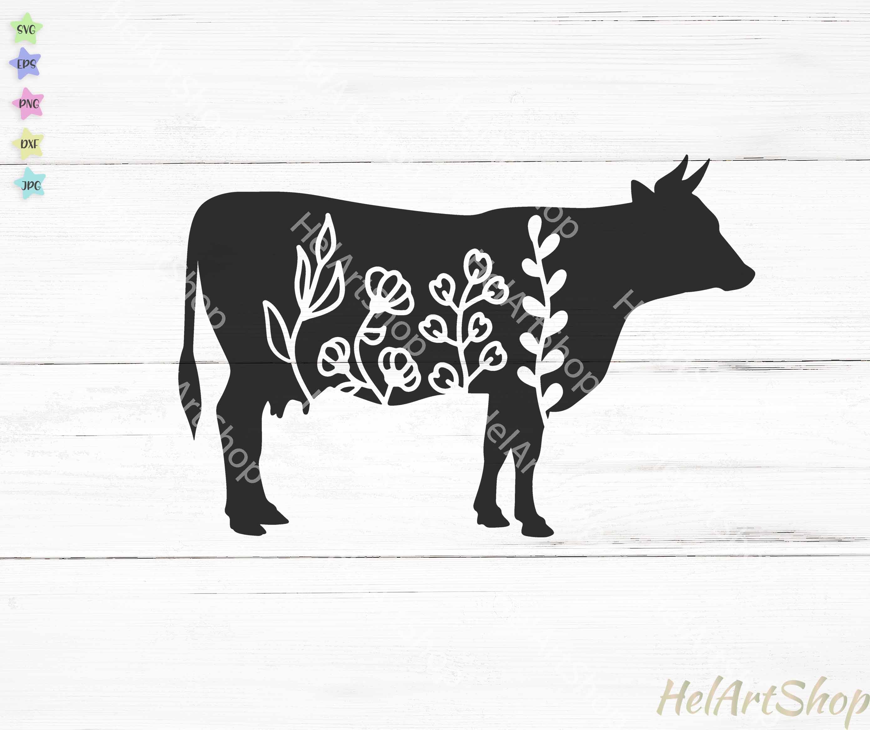 Free Simple Highland Cow Svg SVG PNG EPS DXF File