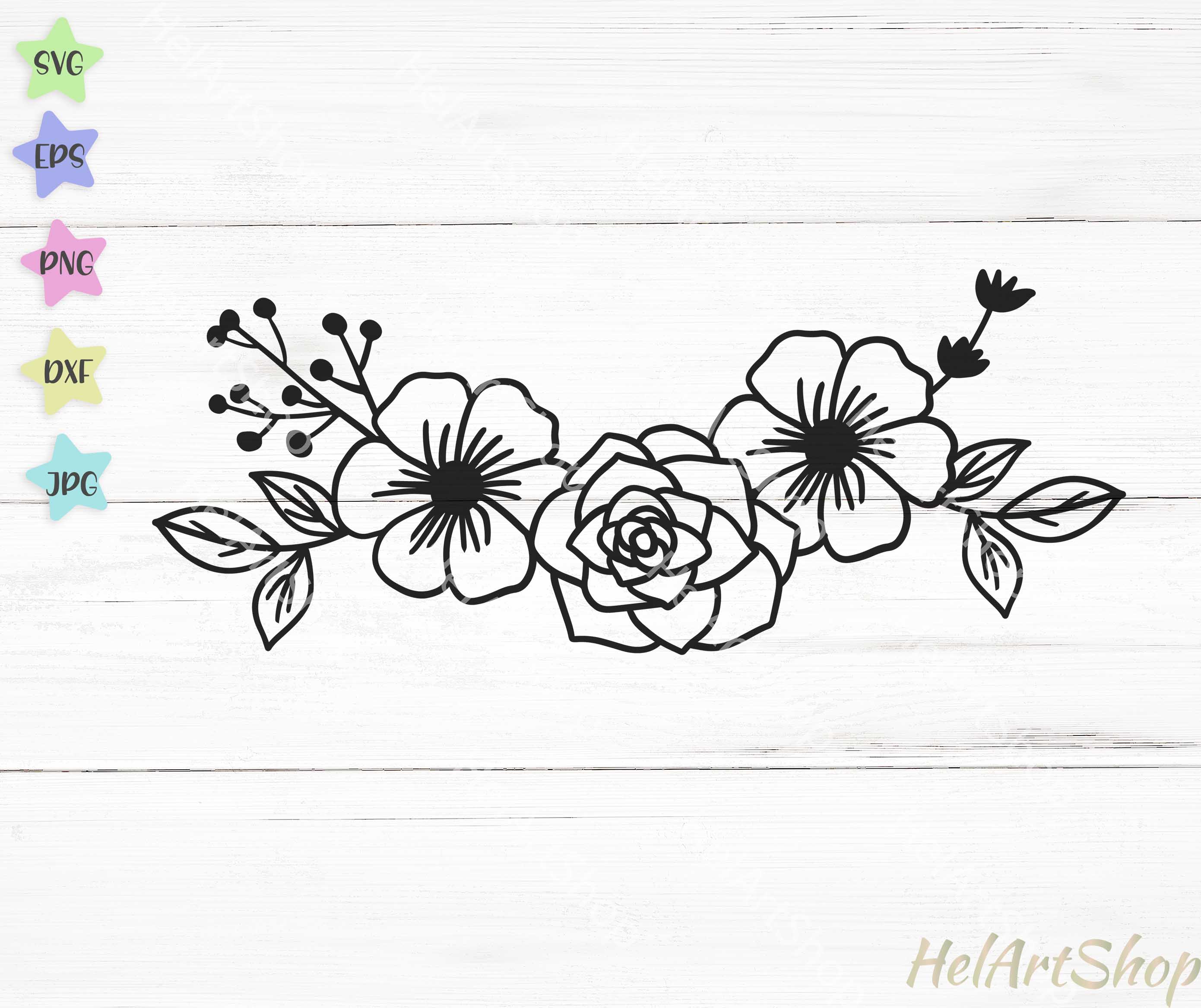 Free Free 304 Simple Wildflower Svg SVG PNG EPS DXF File