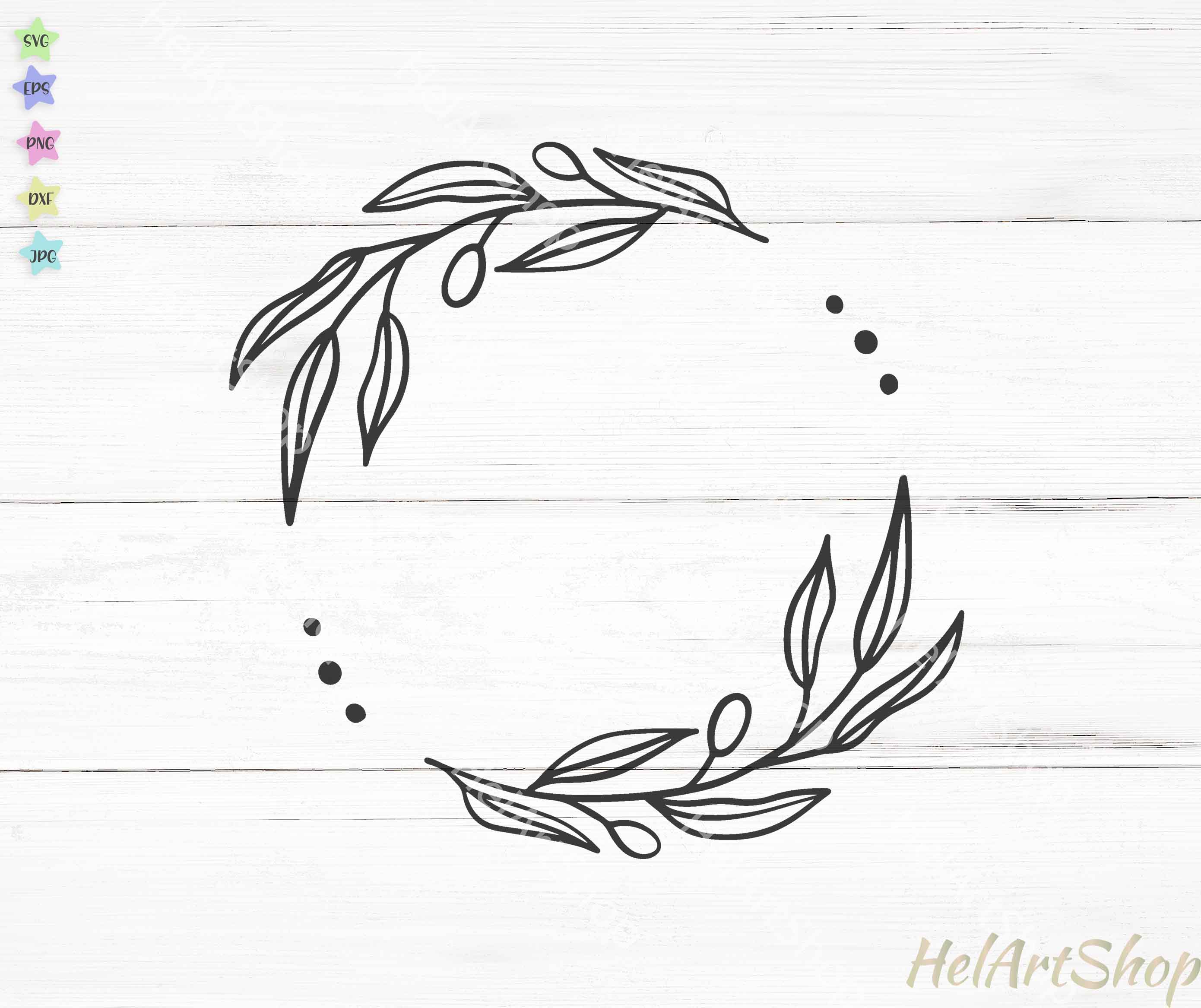 Free Free 144 Sunflower Half Leaf Wreath Svg SVG PNG EPS DXF File