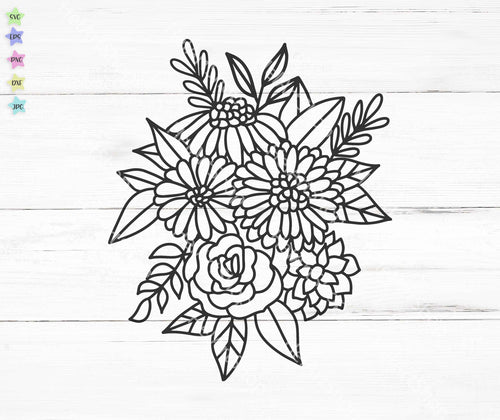 Free Free 270 Wildflower Bouquet Svg Free SVG PNG EPS DXF File