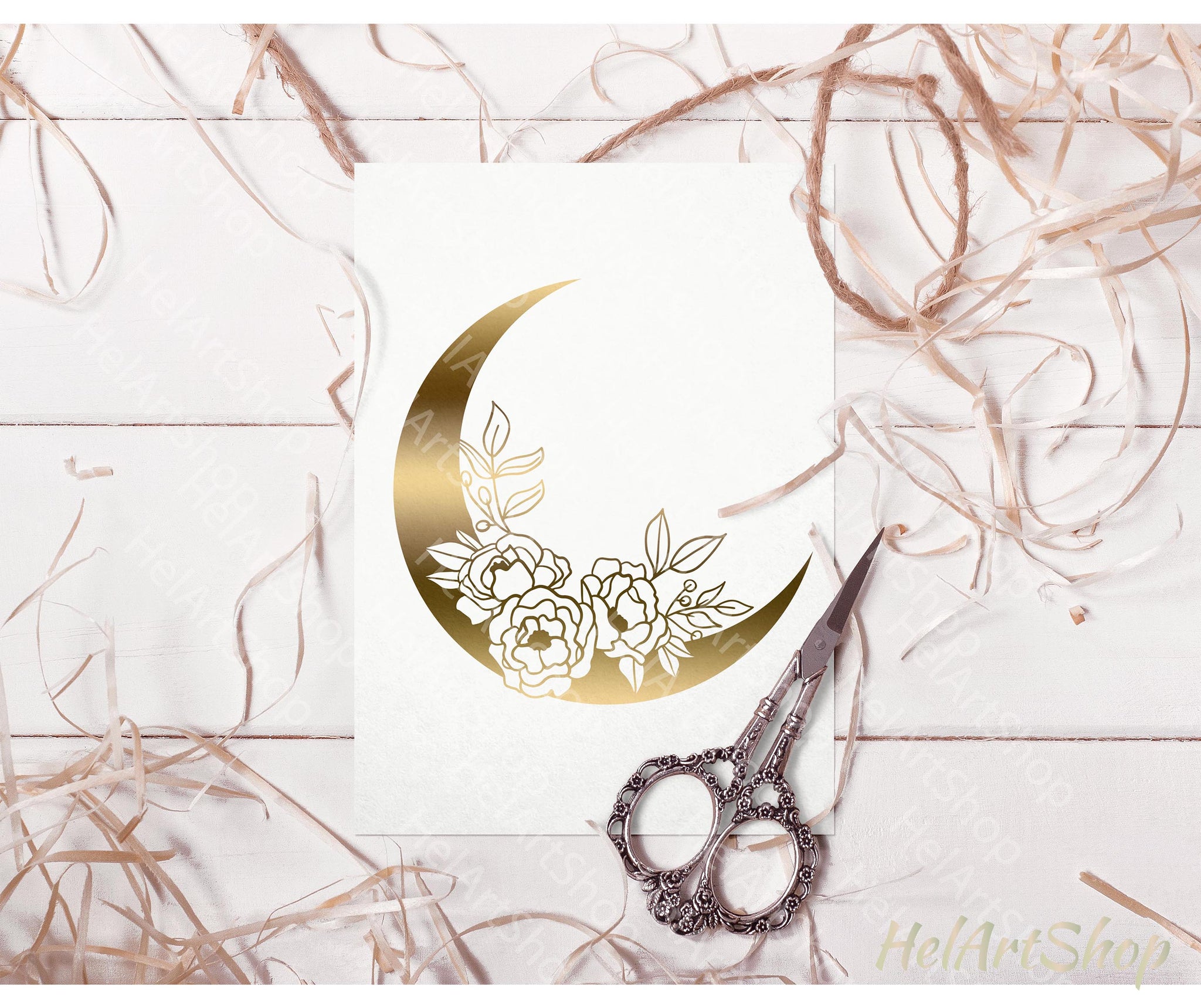 Download Floral Moon Svg Helartshop