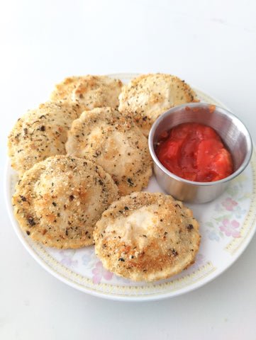 Air fried ravioli 