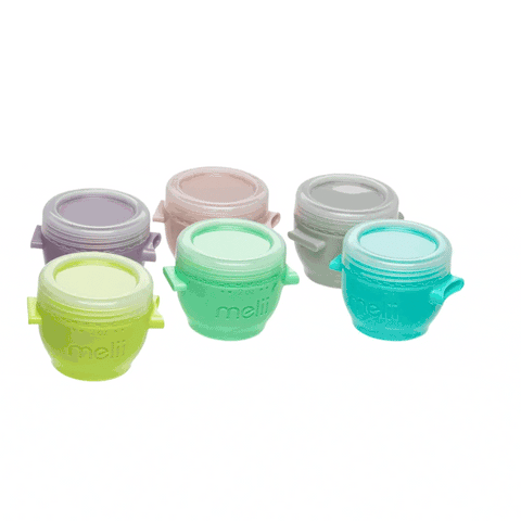 Melii Click & Go Pods for Baby Food and Snack Storage 4 oz 4 Pack