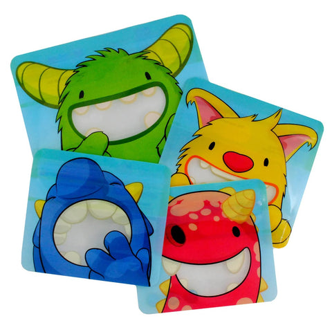 Monster Reusable Snack and Sandwich Bags, Set of 4, Green Monster – Russbe