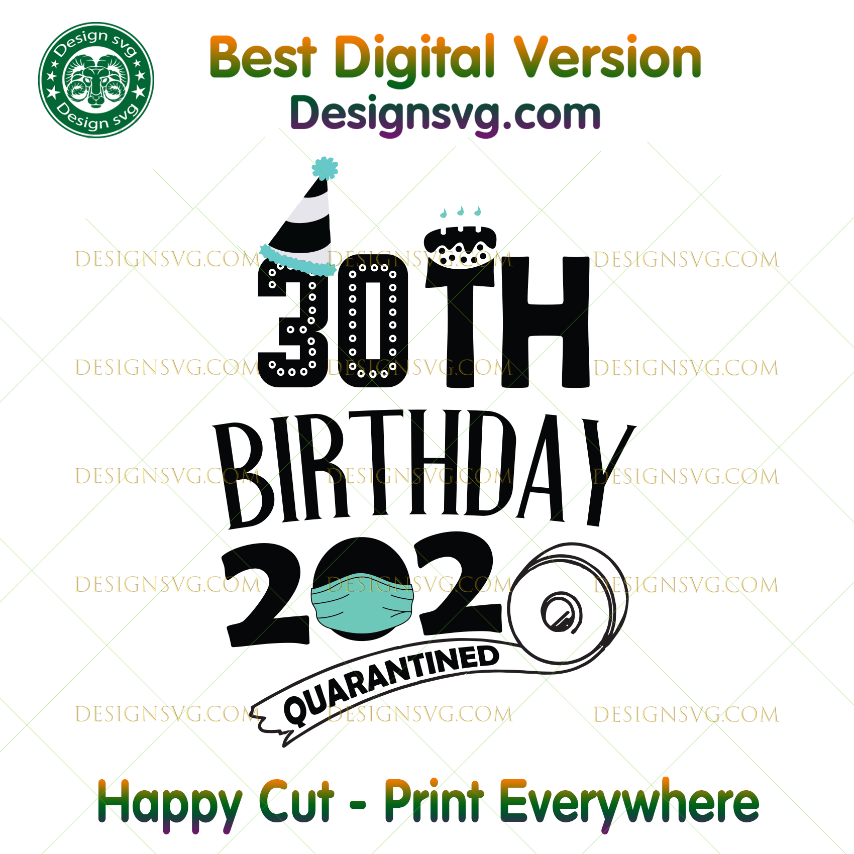 Download Download 30Th Birthday Svg Free Background Free SVG files ...