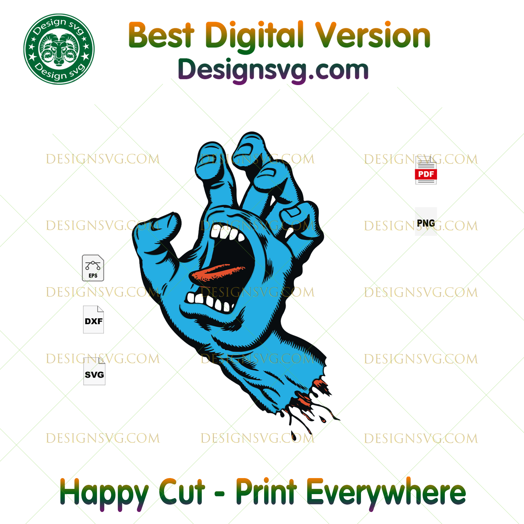 Download Santa Cruz Skateboard Logo Trending Santa Cruz Screaming Hand Skate Designsvg PSD Mockup Templates