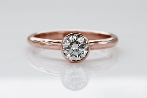Diamond and Rose Gold Engagement Ring for Kristen
