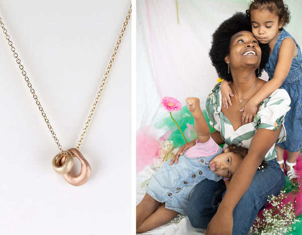 Circle of Love Pendant and Love Makes a Family Day Photo Shoot Visuals