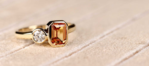 Designed by Aran Galligan Toi et Moi Engagement Ring 