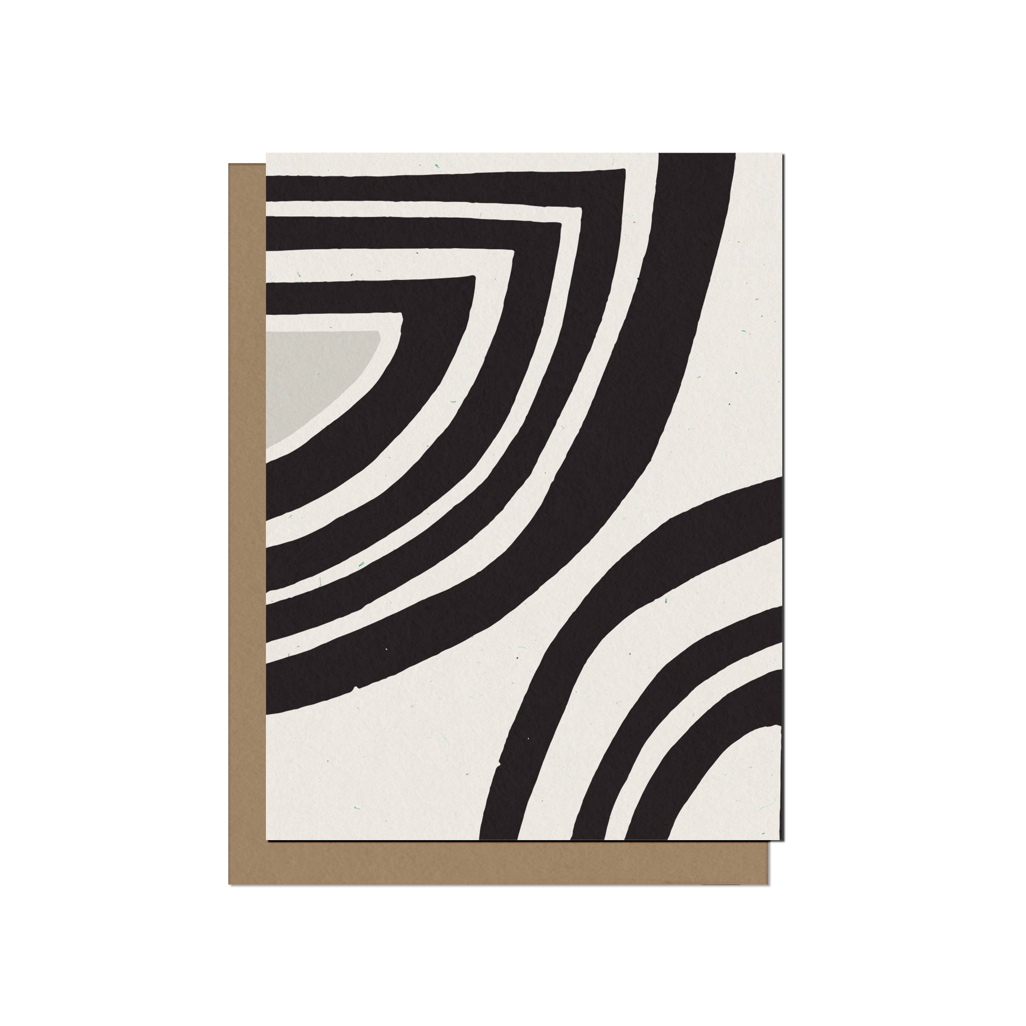 Curved Forms Blank Card