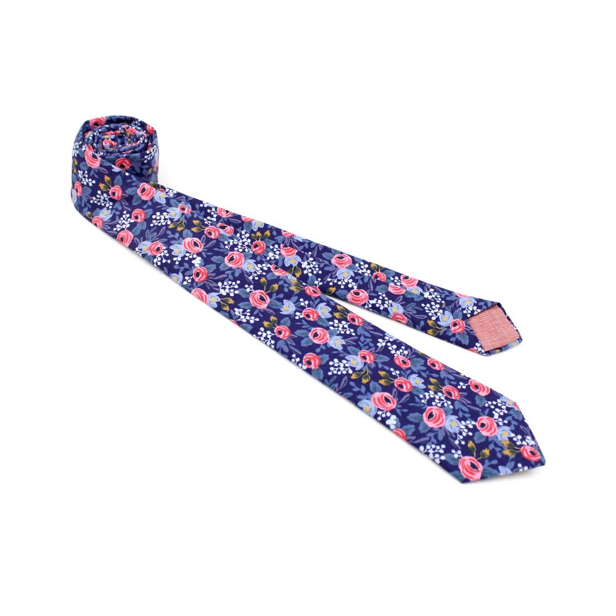 Indigo Floral Necktie