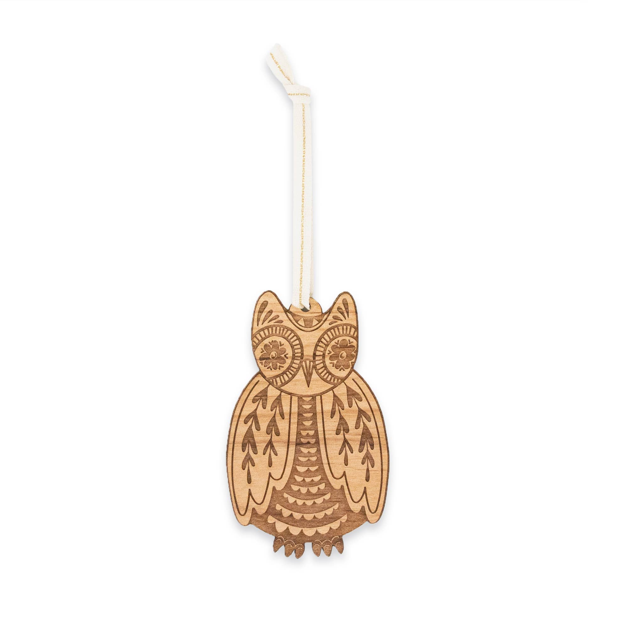 Owl Wood Ornament