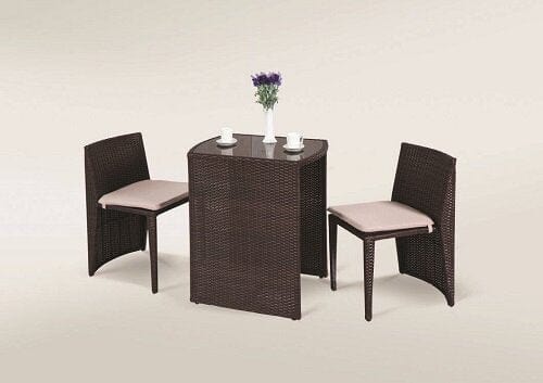 2 seater rattan cube set