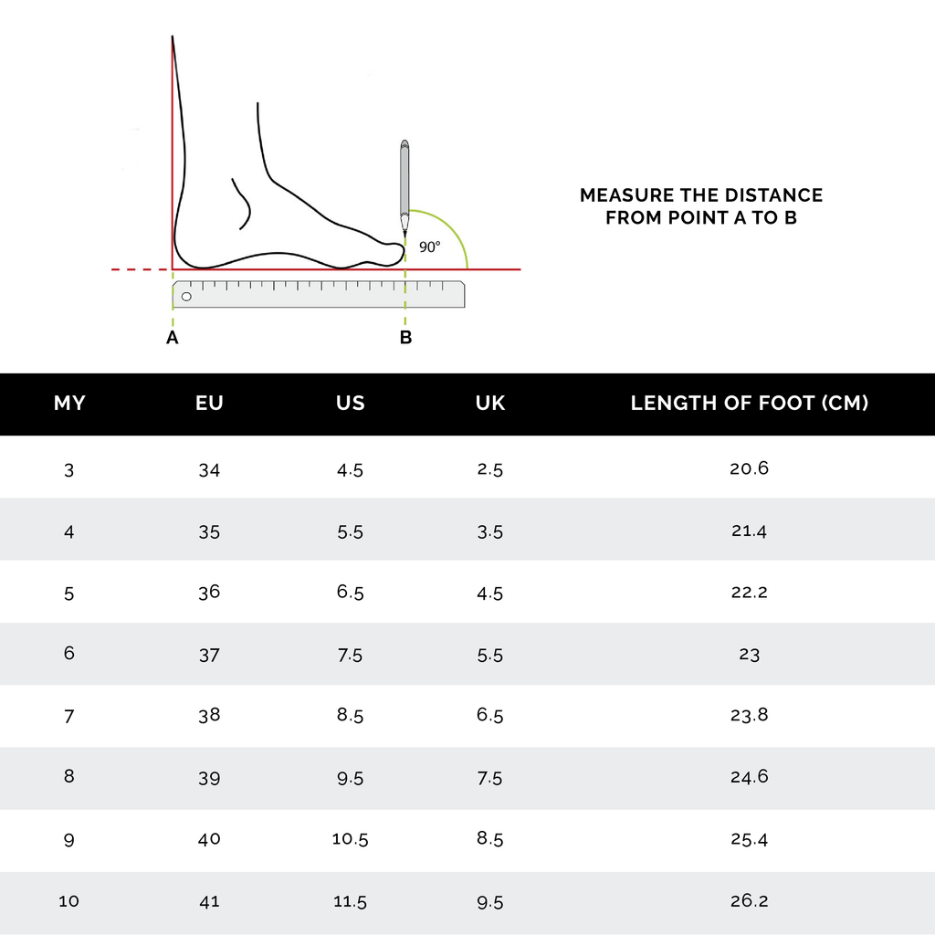 shoe measurement guide