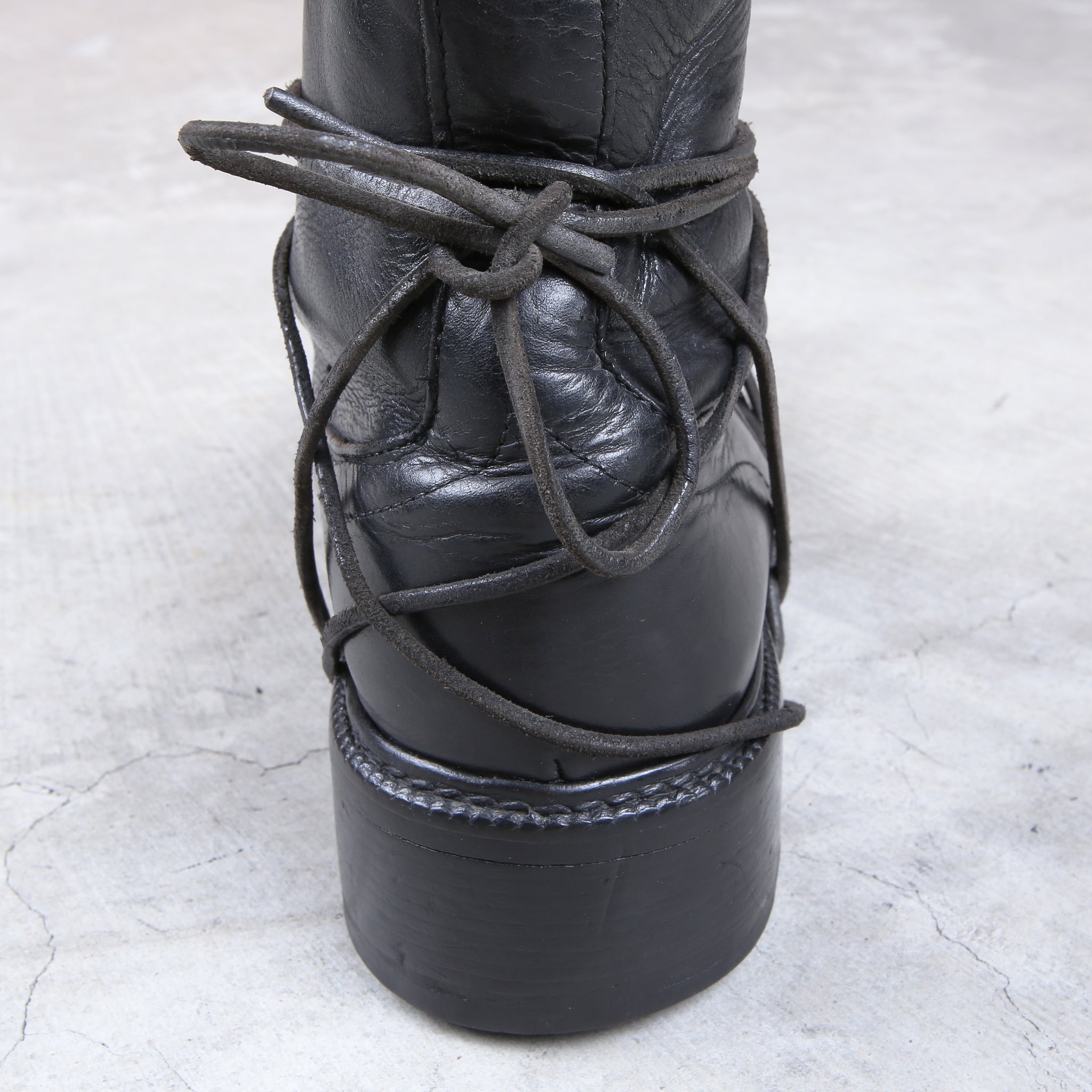 Dirk Bikkembergs 90s Lace Through Heel Boots – akaibu.co