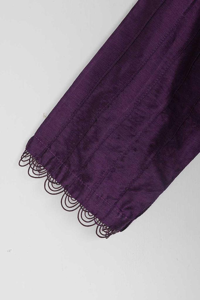 PCSTP-1A-Purple | 2Pc Raw Silk With Trouser