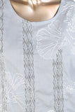 SC-92C-Grey - Sadabahar | 3Pc Cotton Embroidered & Printed Dress
