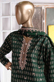 Earthly Tones (SC-31A-Green) Embroidered Un-Stitched Cambric Dress With Embroidered Chiffon Dupatta