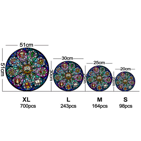 Rosewindow | Mandala | Size