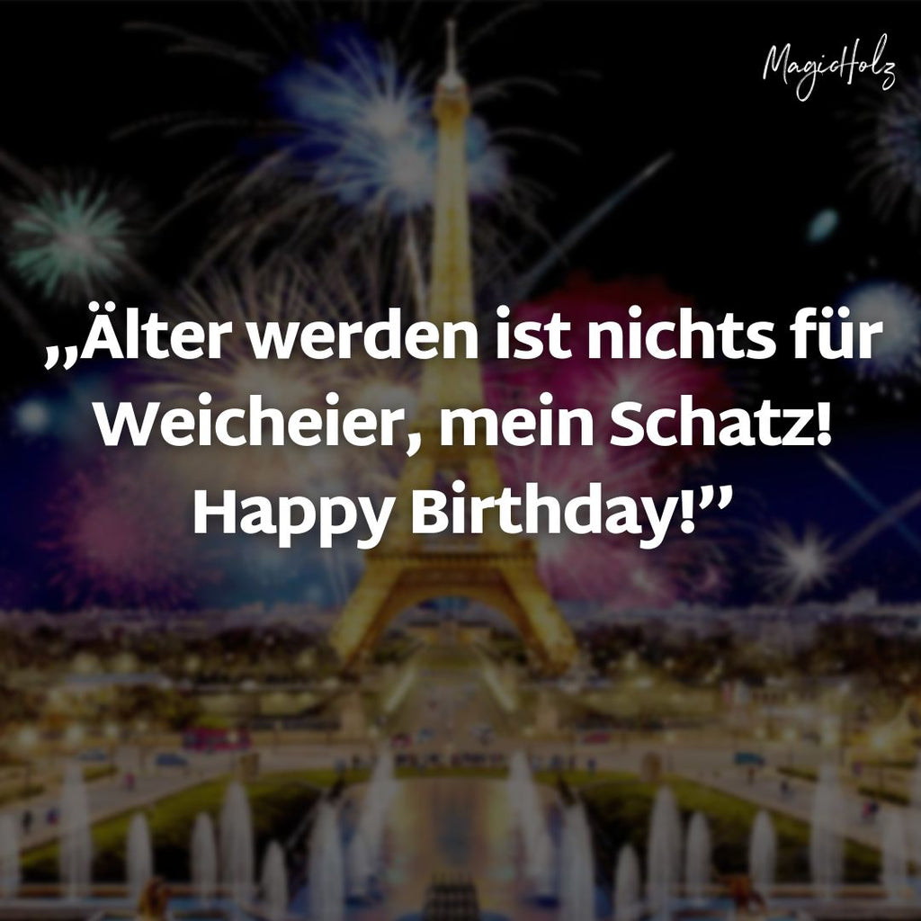 Lustiger Spruch zum Geburtstag für Ehemann