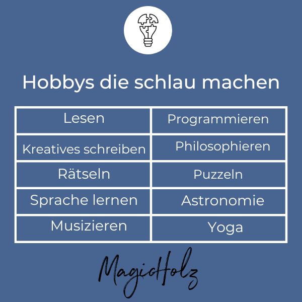 Hobbys die schlau machen