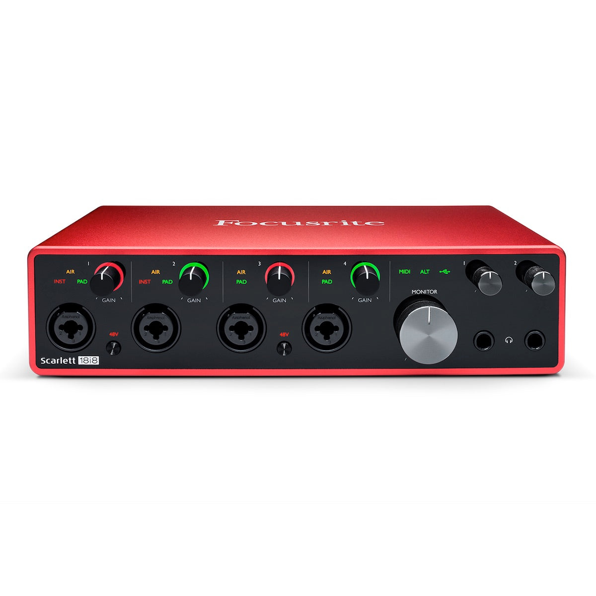 Focusrite Scarlett 2i2 - 2-in/2-out USB-C Audio Interface, 4th Gen