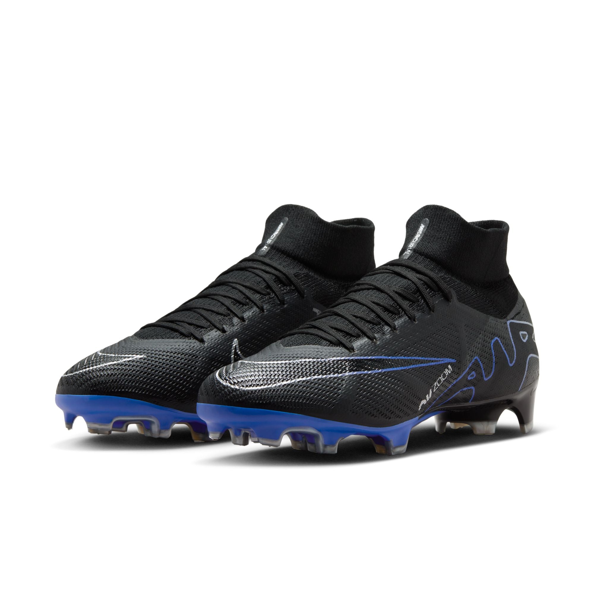 Nike Zoom Mercurial Vapor 15 Elite Firm Ground Cleats Soccer DJ4978-040 Black 8.5