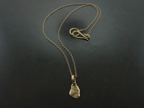 Yellow Gold Nugget Necklace