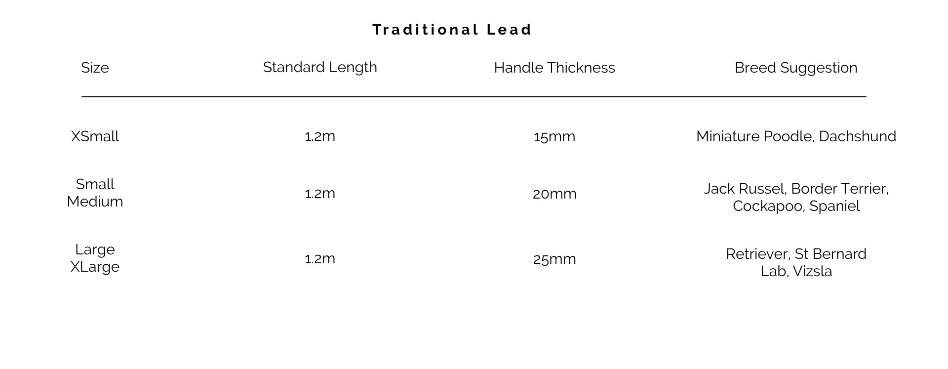 luxury dog lead size guide. Stocky & Dee.webp__PID:8558c859-7b33-47c6-b96a-540d7edea02a