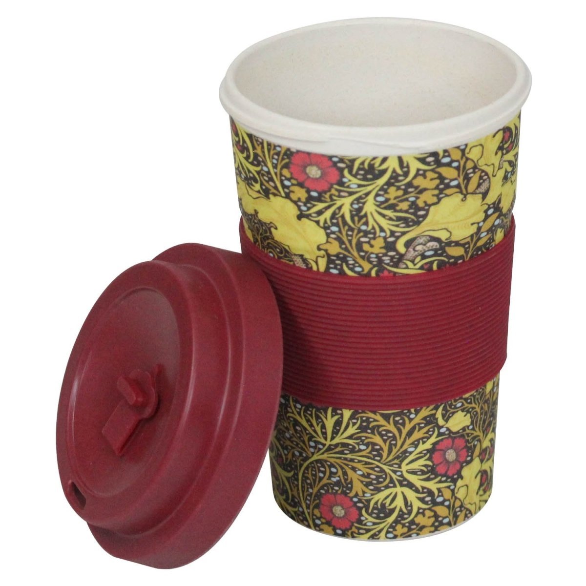 william morris bamboo travel mug