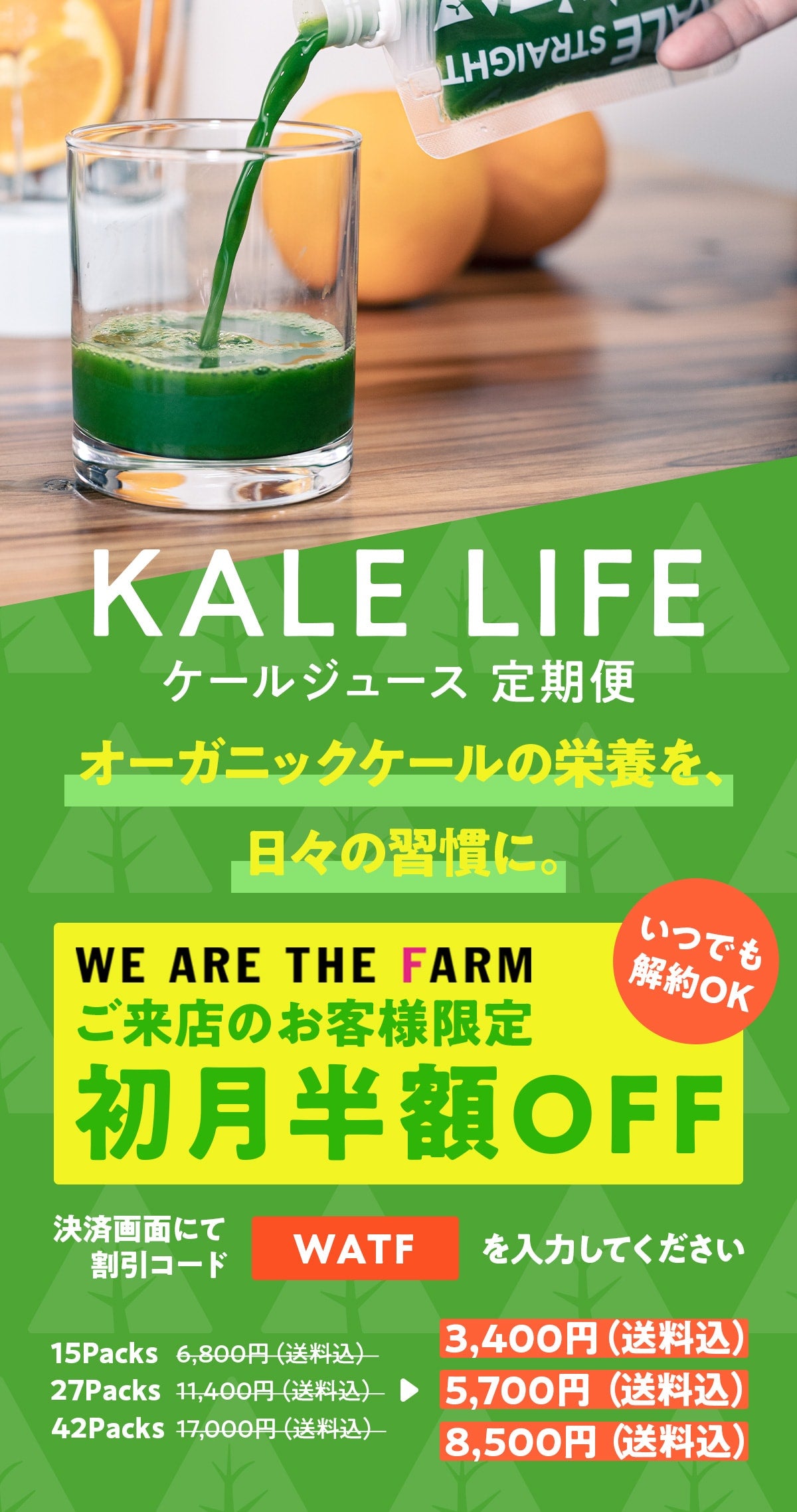 KALE LIFE ケールジュース定期便 無農薬・無化学肥料のケールを搾汁し57種の栄養素を凝縮したケールジュース
