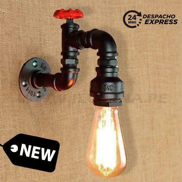 LÁMPARA DE PARED INTERIOR RENATA VINTAGE BLACK LED