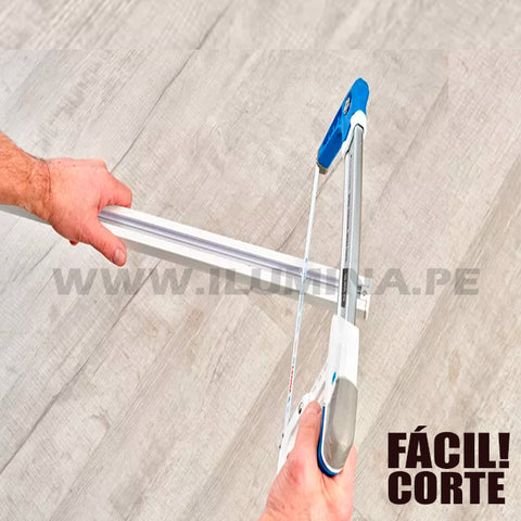 ¿SE PUEDE CORTAR LOS RIELES DE ALUMINIO PARA SPOTS DE RIEL LED? PASO A PASOS DE COMO CORTAR UN PERFIL RIEL DE ALUMINIO PARA SPOTS DE RIEL ORIENTABLES