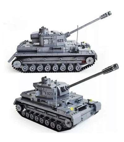 German F2 Tiger 323 Tank Building Blocks Toy Set