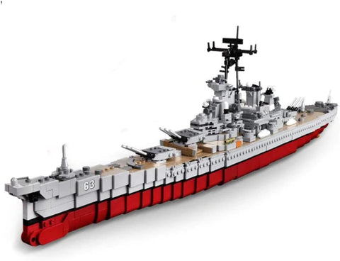 USS Missouri Battleship Building Blocks Toy Bricks Set 