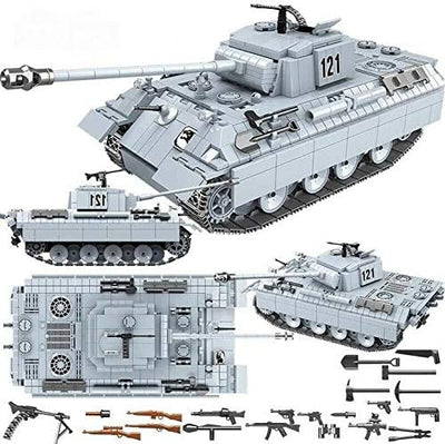 WW2 Tank German Panther 121 Tank Building Blocks Set
